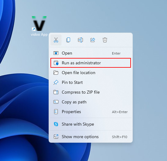 Vidoo App Desktop Shortcut Icon